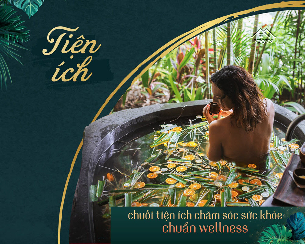 Nature Bath, tắm giữa rừng xanh là một trong tiện ích công viên Wellness Bãi Kem