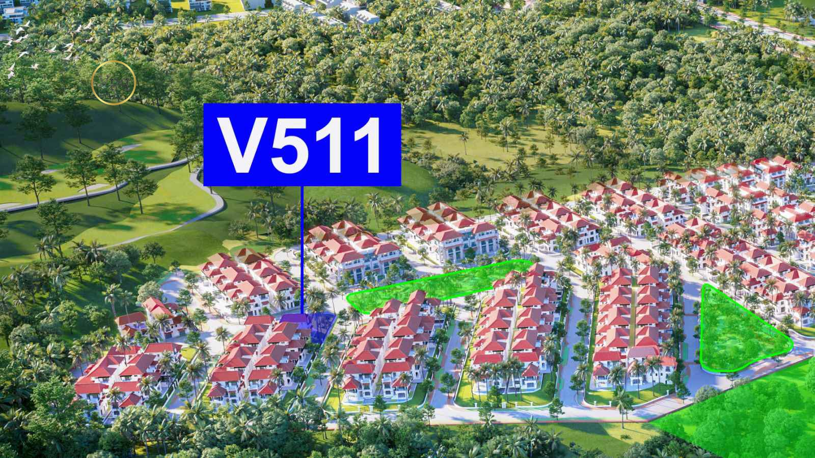 Vị trí V511 trực diện công viên Hill-Trail