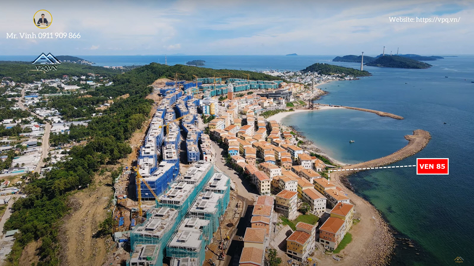 Shophouse VEN 85 trên tổng thể thị trấn Địa Trung Hải