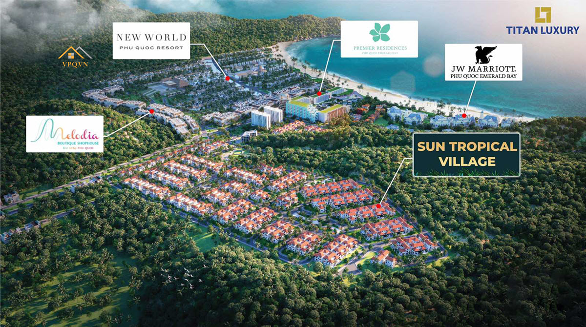 Vị trí Sun Tropical Village trong hệ sinh thái nghỉ dưỡng Bãi Kem của Sun Group