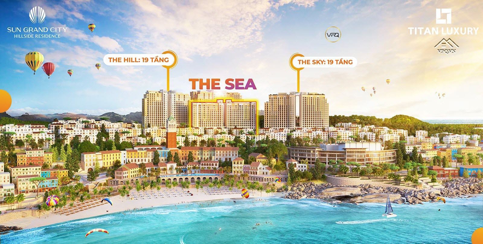 Phối cảnh vị trí căn hộ The Sea Hillside Phú Quốc