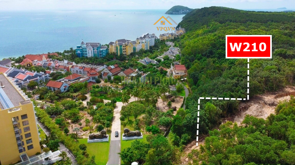 Vị trí thực tế biệt thự W210 Sun Tropical Village ngay kế bên Rừng Nguyên Sinh