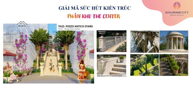 Bậc thang tiểu cảnh Pozzo Antico Stairs The Center