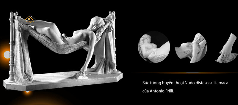 "Thiếu nữ khỏa thân trên võng" (Nudo disteso sull'amaca)