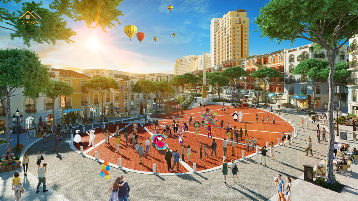 Quảng trường Con Sò chúng ta dễ dàng nhìn thấy căn hộ Hillside