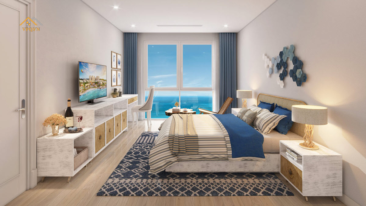 Góc view biển từ phòng ngủ căn hộ Hillside Residence
