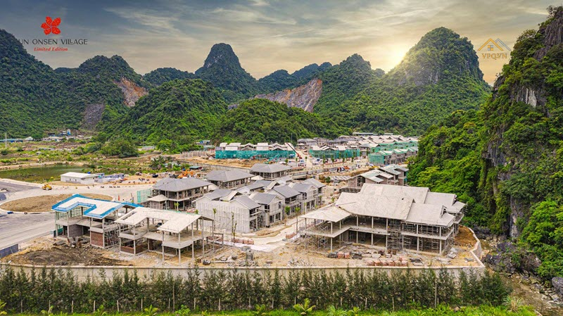 Tiến độ biệt thự Sun Onsen Village Limited Edition Quang Hanh