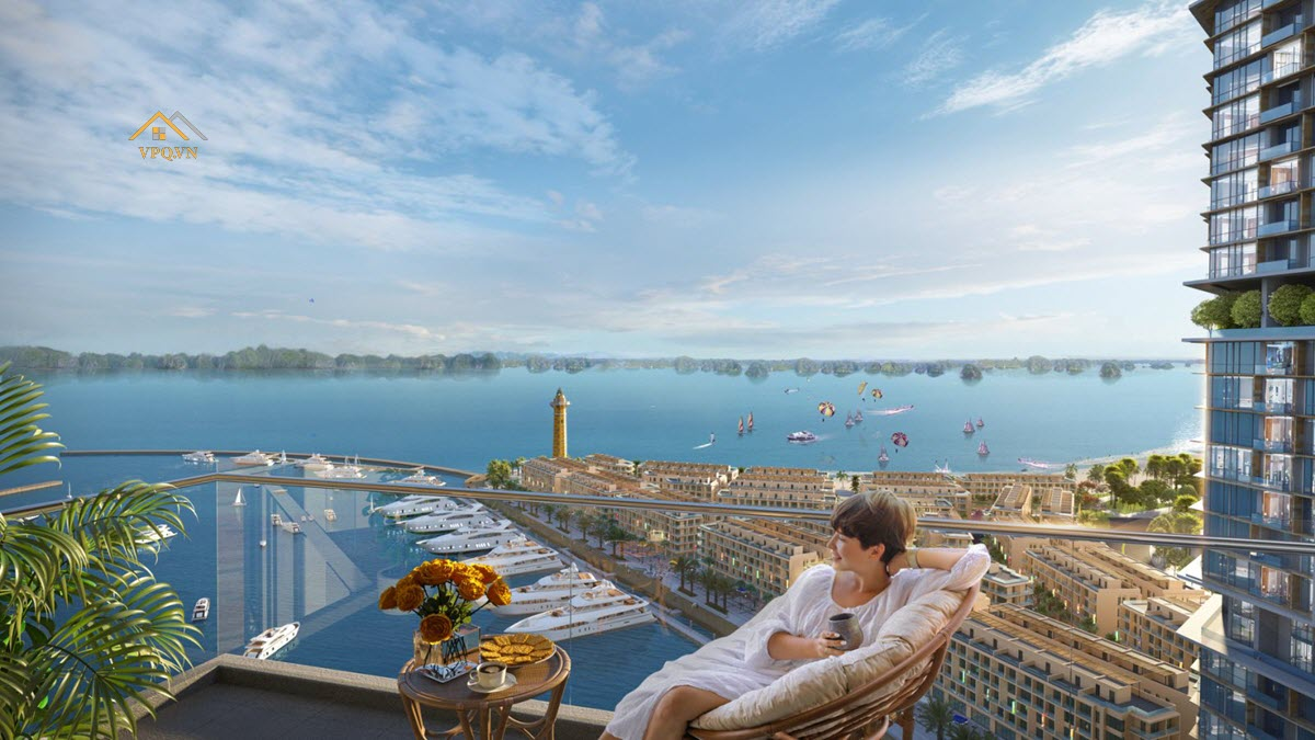 View từ tầng 6 chung cư Sun Marina Town Hạ Long
