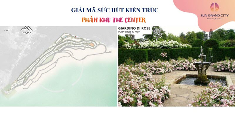 Vườn hồng Giardino Di Rose The Center