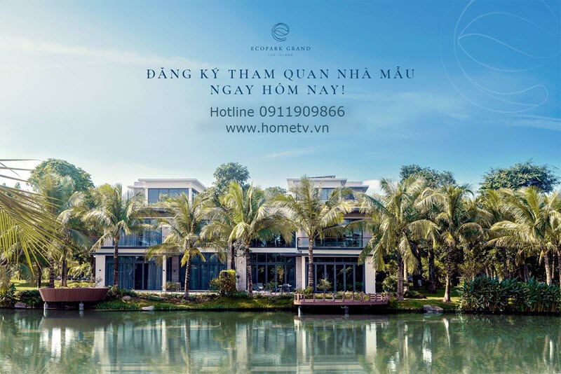 Choáng Ngợp Trước Nhà Mẫu Biệt Thự đảo Tiffany Topaz - Ecopark