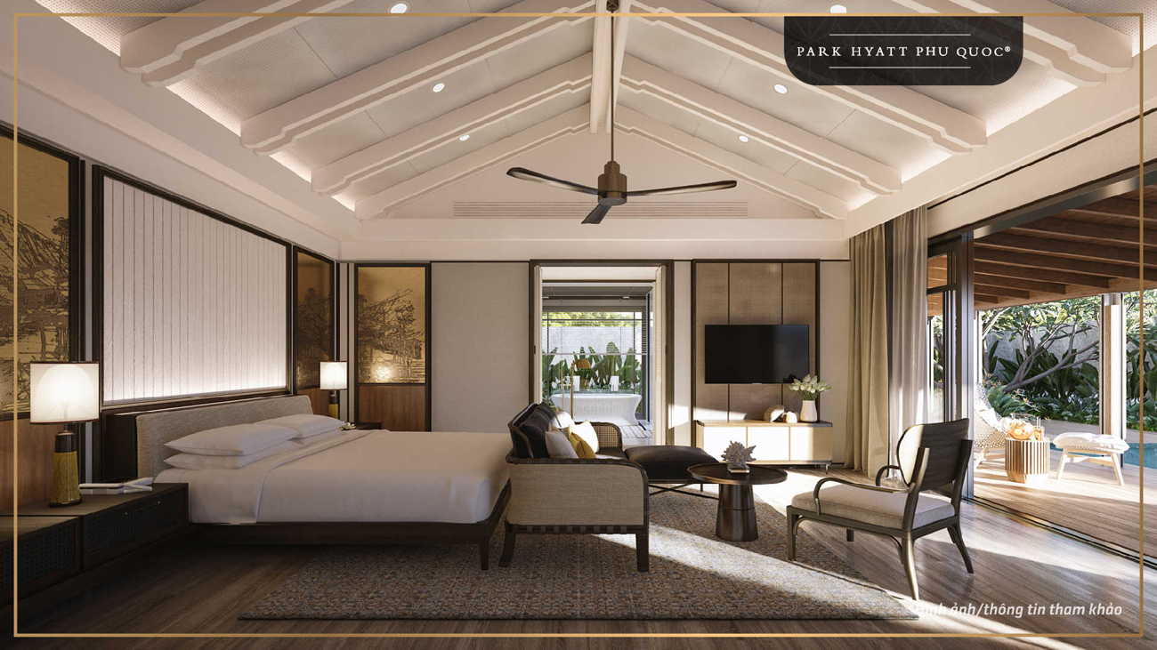 Nội thất ph&ograve;ng ngủ Park Hyatt Phu Quoc