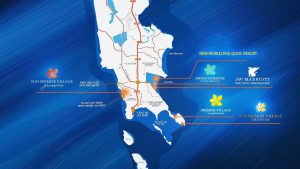 Vị tr&iacute; biệt thự New World Phu Quoc Resort tại B&atilde;i Kem, Phu Quoc