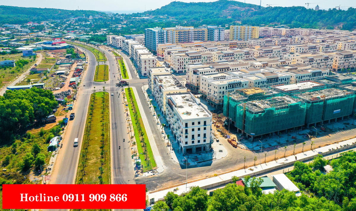 Nhà phố Gateway nhìn từ hướng Dương Đông - An Thới