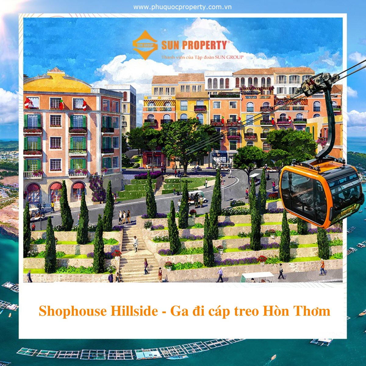 Dự Án Shophouse Hillside Địa Trung Hải Phú Quốc - Sun Group