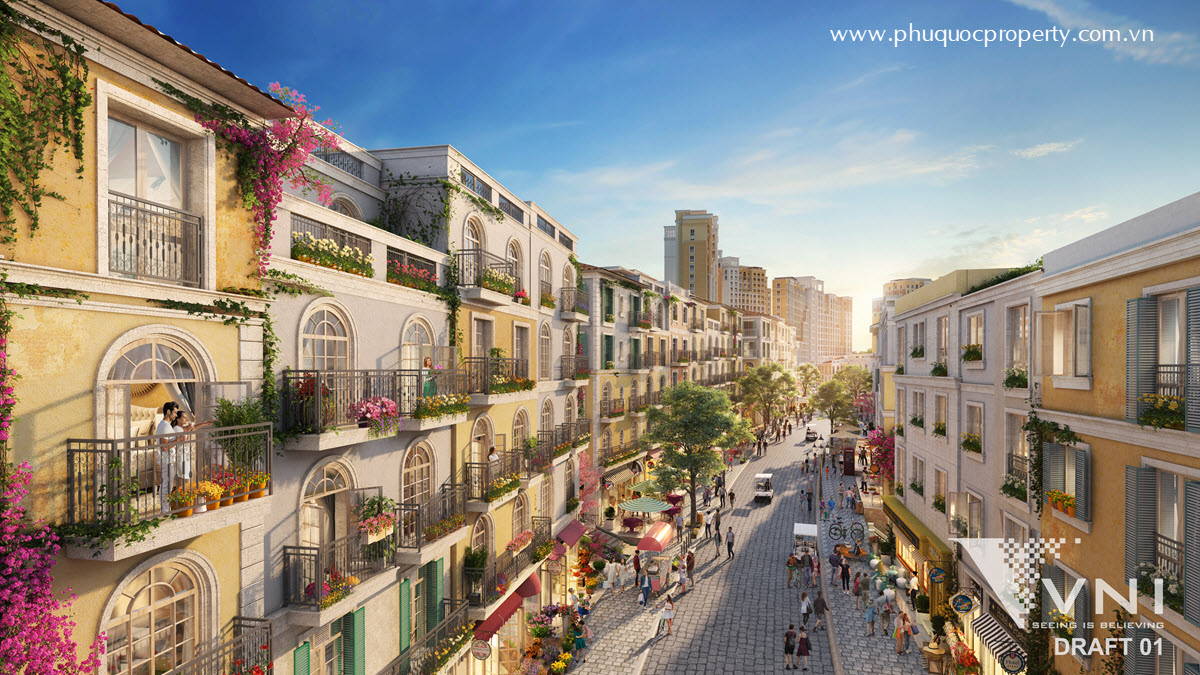 Shophouse The Center hướng biển sở hữu lâu dài độc bản