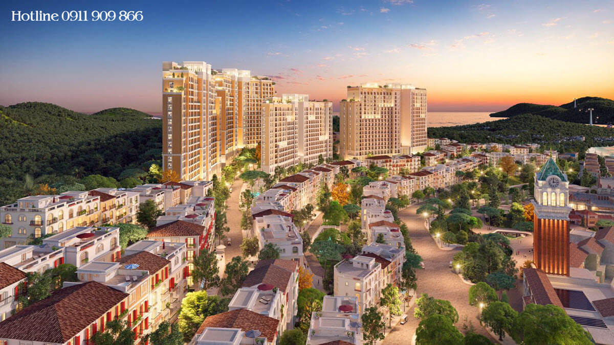 Shophouse The Center thuộc tổ hợp Sun Grand City Hillside Residence sở hữu lâu dài nằm trong 6,9% quỹ đất lâu dài hiếm hoi của Phú Quốc